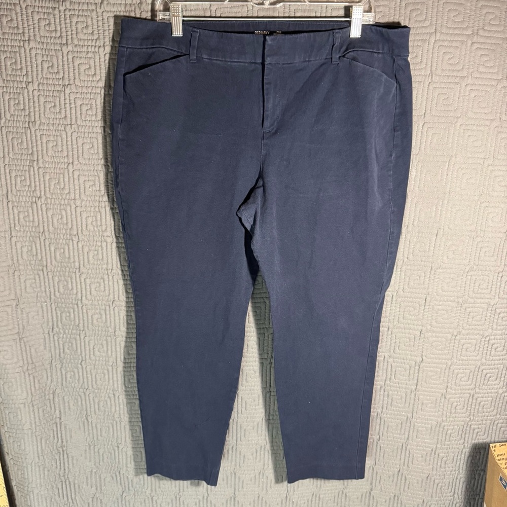 Old Navy Pants Women’s 18 Pixie Blue Never Fade Ankle Dress Pants